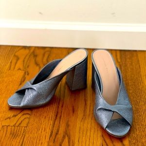 Beautiful shimmery platform Loeffler Randall heels